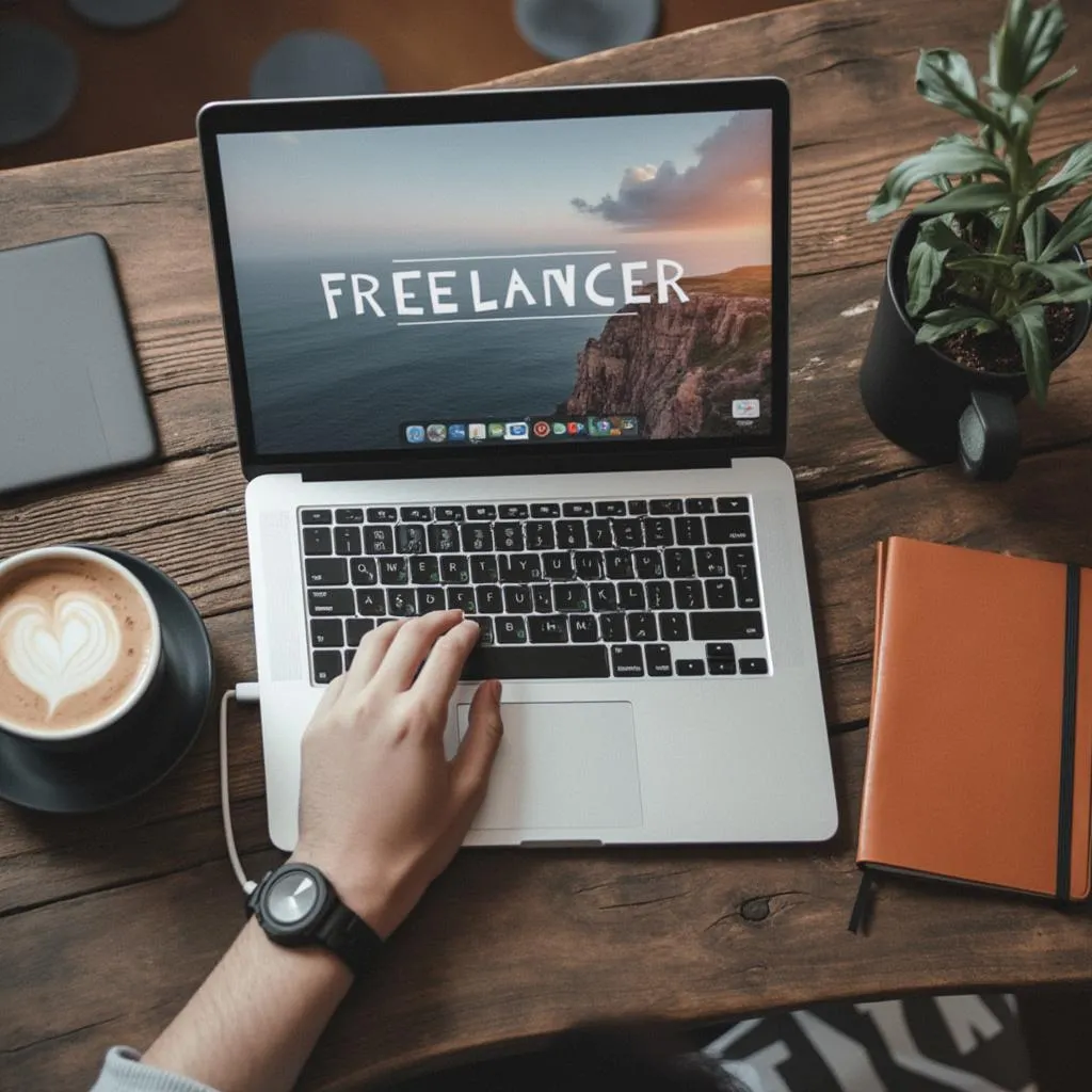 Kreativní pracovní prostor s nástroji pro freelancery